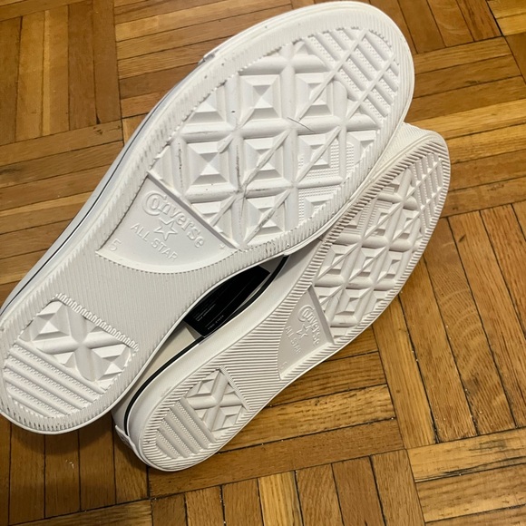 Powder Blue Suede Platform Converse All Star - Picture 5 of 5